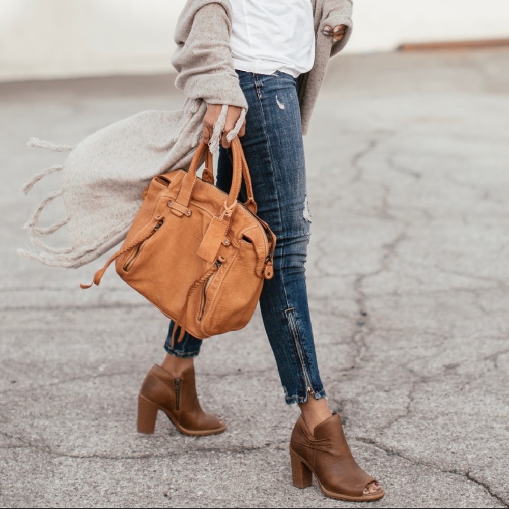 Timberland ’Glancy’ Ruched Peep Toe Boots